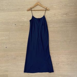 Theory size 8 slip dress. Midnight blue.